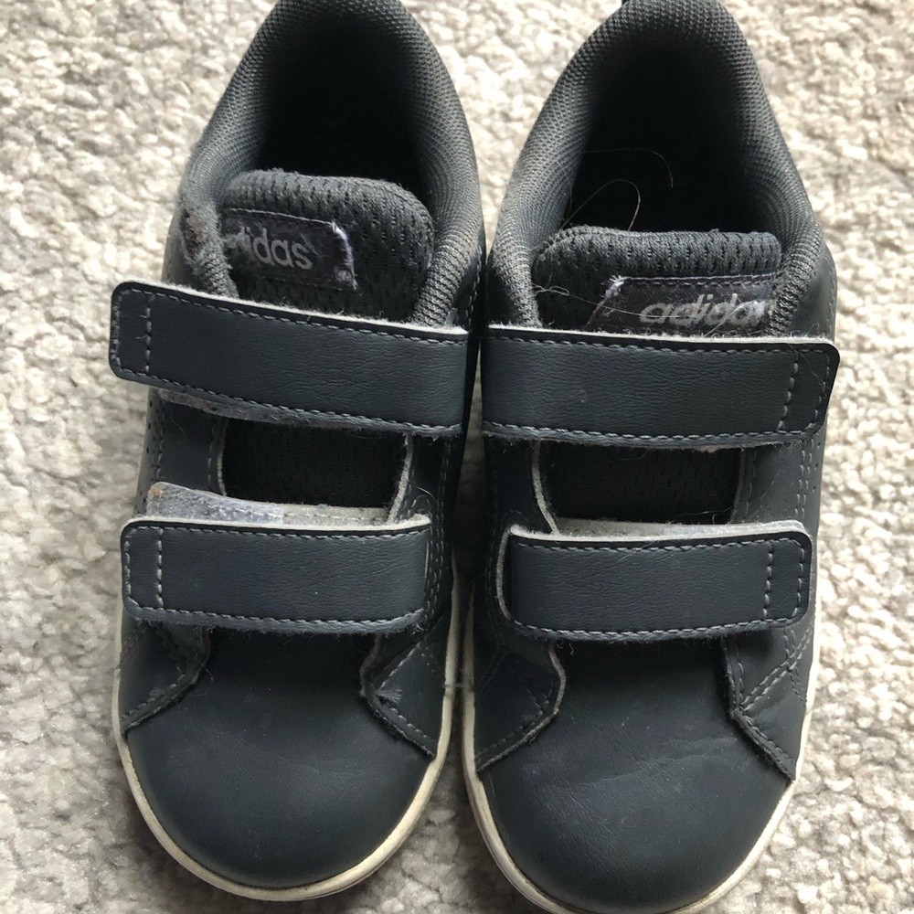 Boys adidas sneakers.  Toddler size 9.  Dark grey.